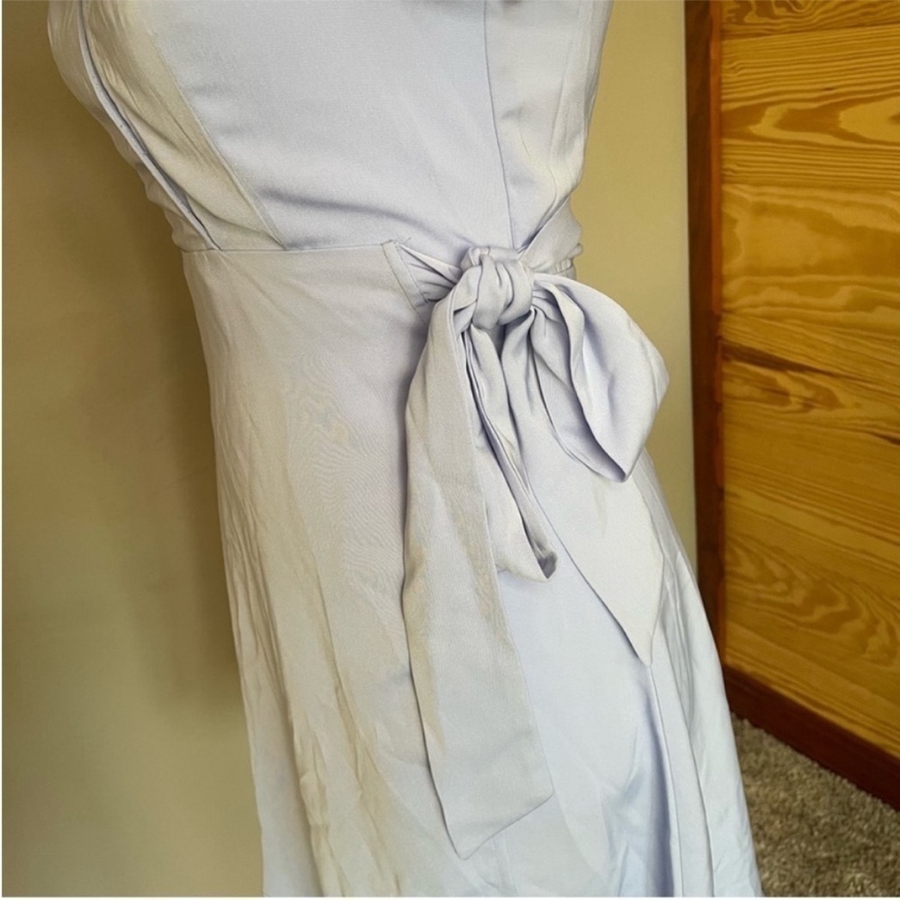 Superdown Kaia Light Blue Wrap Mini Dress Extra Small NWT - Picture 7 of 12